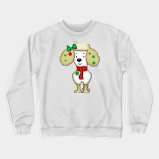 Cute Poodle Drawing Crewneck Sweatshirt